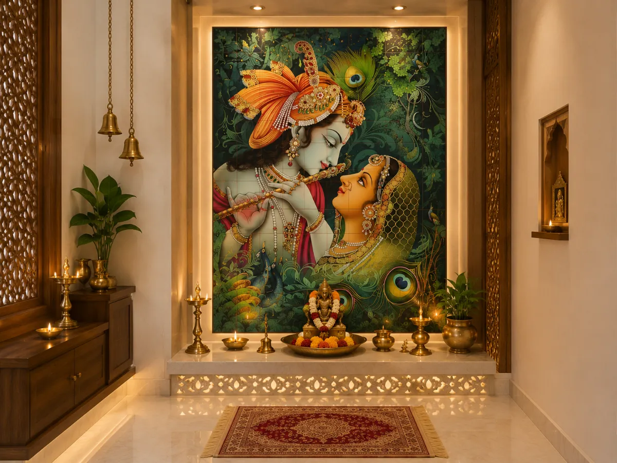 Radha Krishna Poster Tiles
